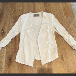 Tart white blazer with pinstripes, size S